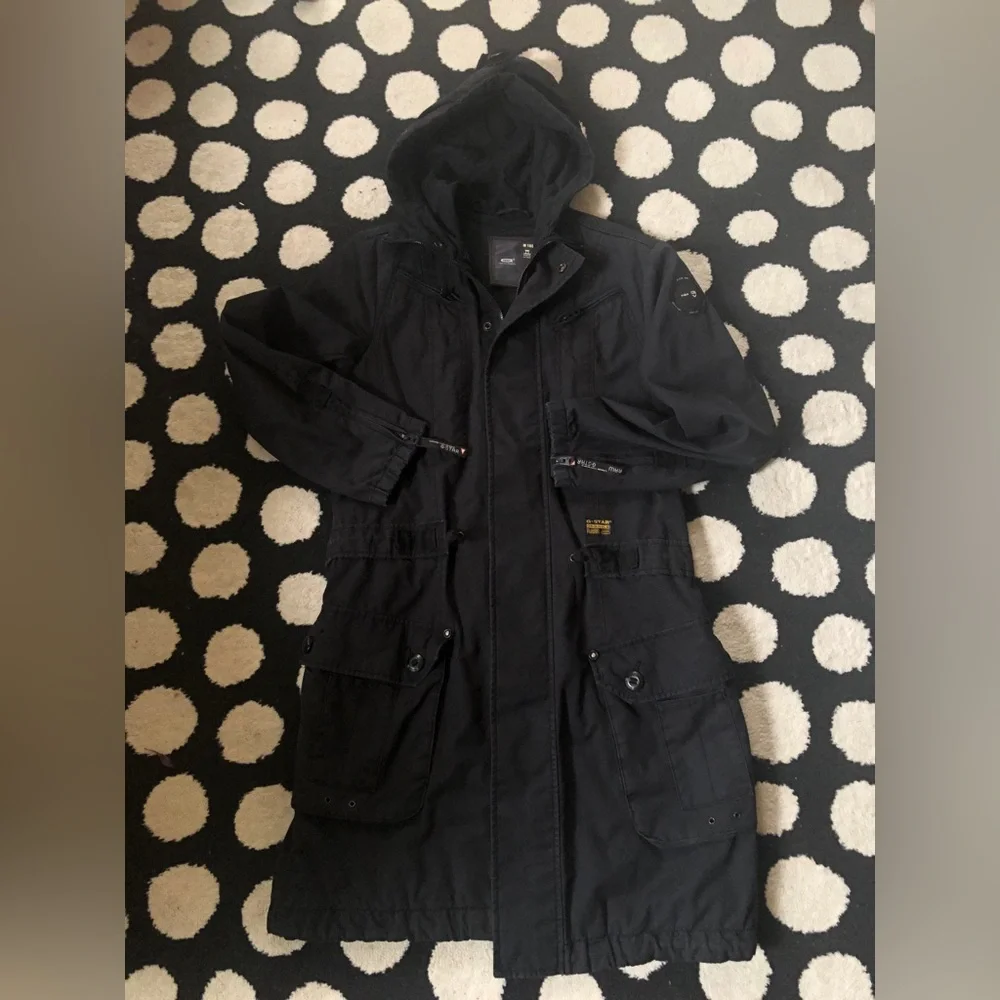 G-star womens trench coat jacket medium 165/84A EUC